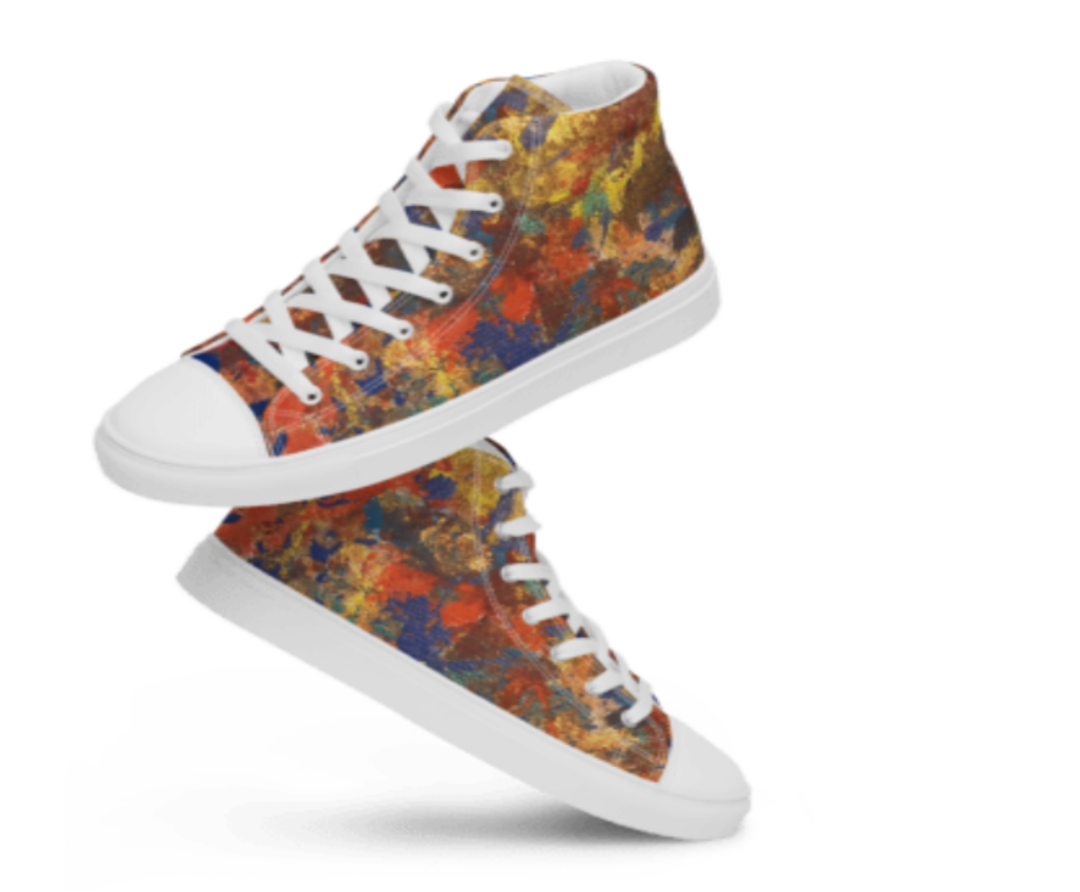Women’s high top canvas shoes