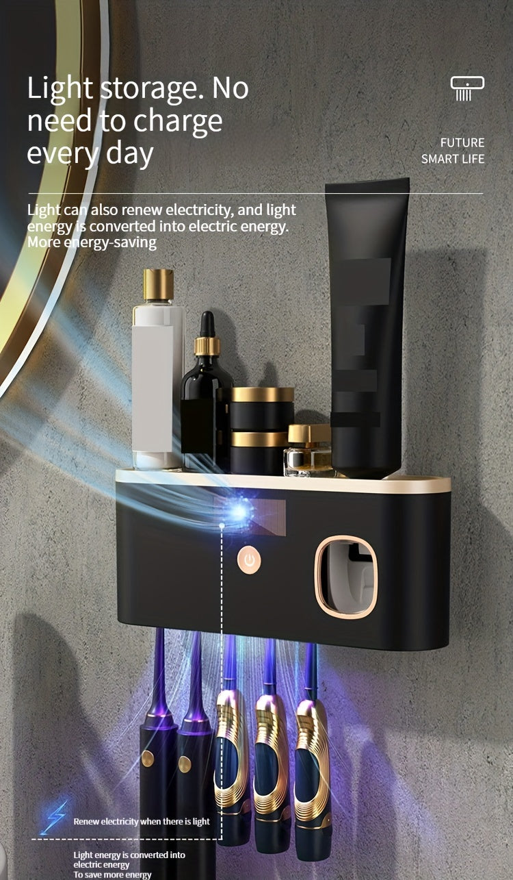 Smart UV Sanitizing Toothbrush Holder & Automatic