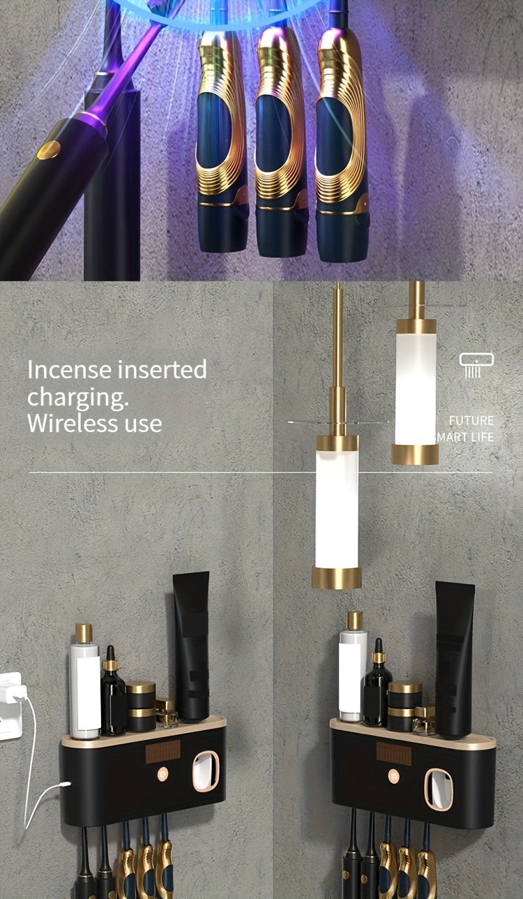 Smart UV Sanitizing Toothbrush Holder & Automatic