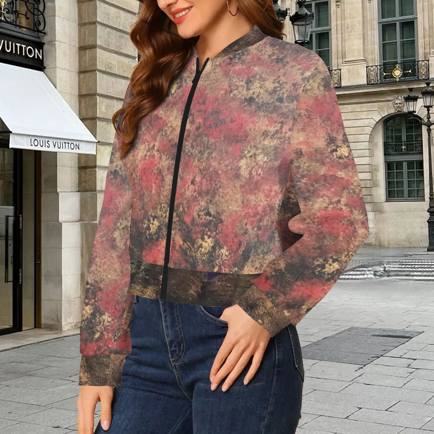 Golden Fire Bomper Jacket