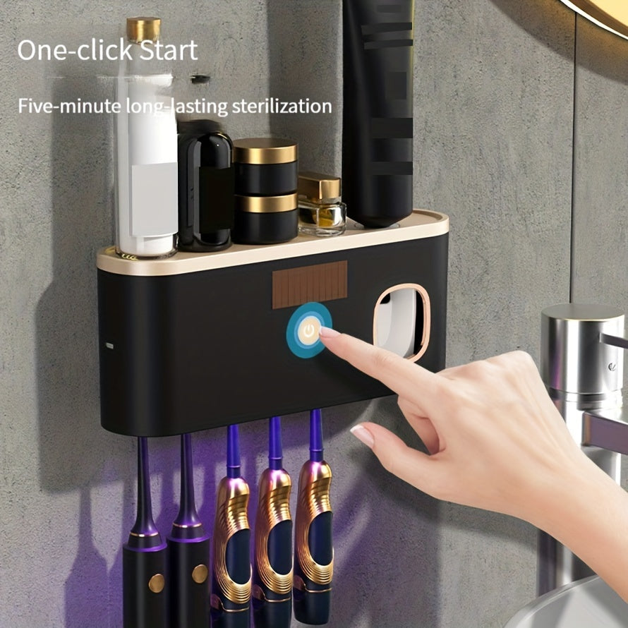 Smart UV Sanitizing Toothbrush Holder & Automatic