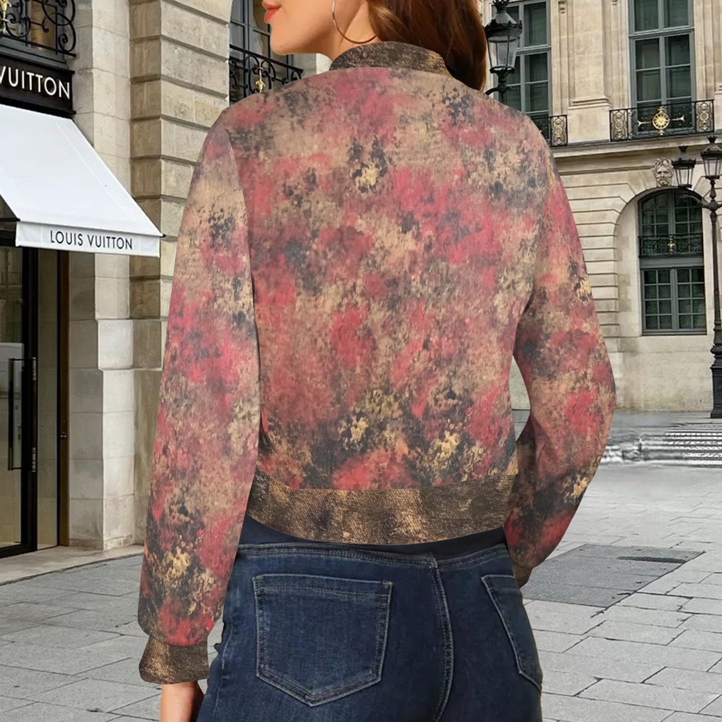 Golden Fire Bomper Jacket