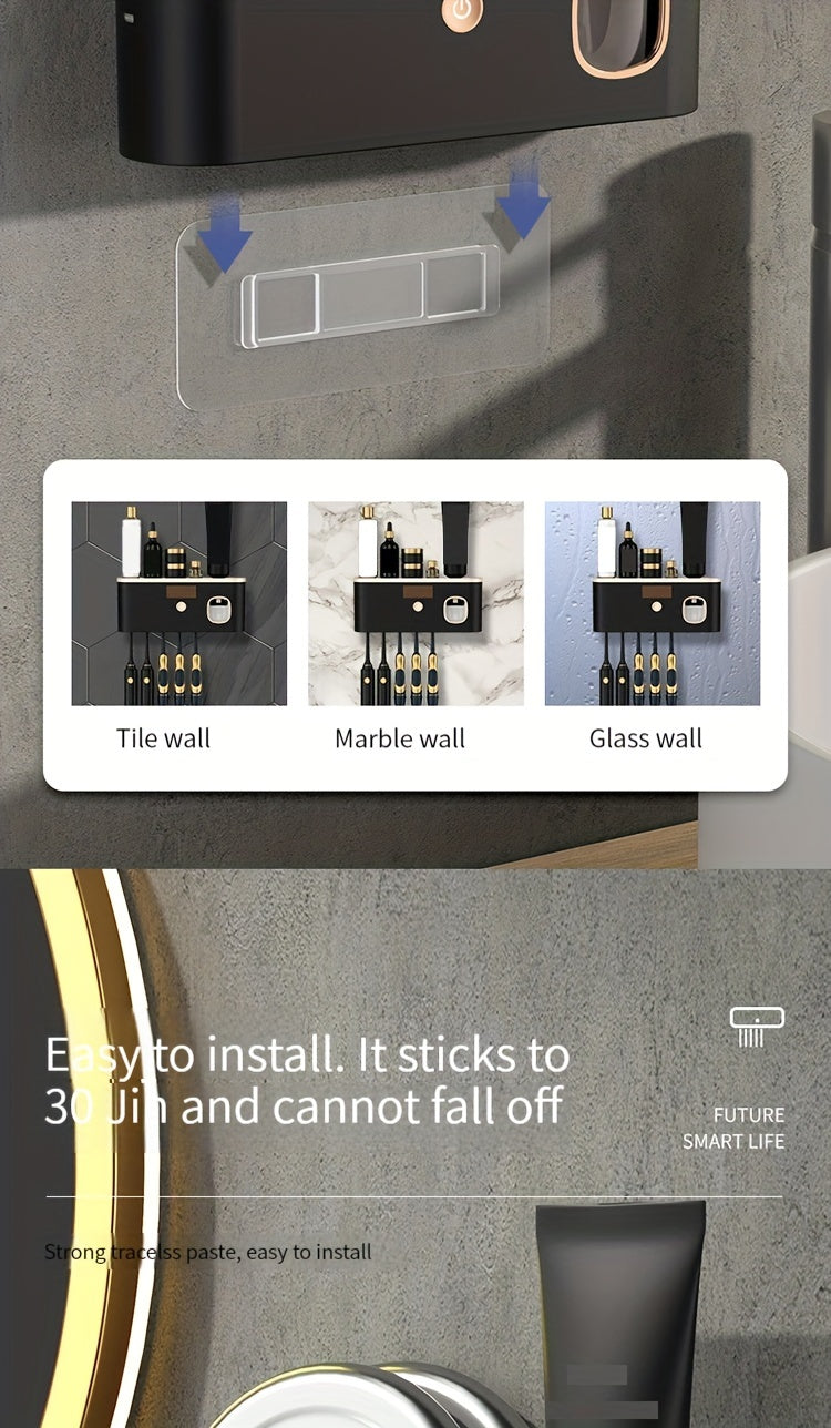 Smart UV Sanitizing Toothbrush Holder & Automatic