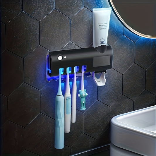 Wall Mounted Toothbrush Holder toothpaste dispenser