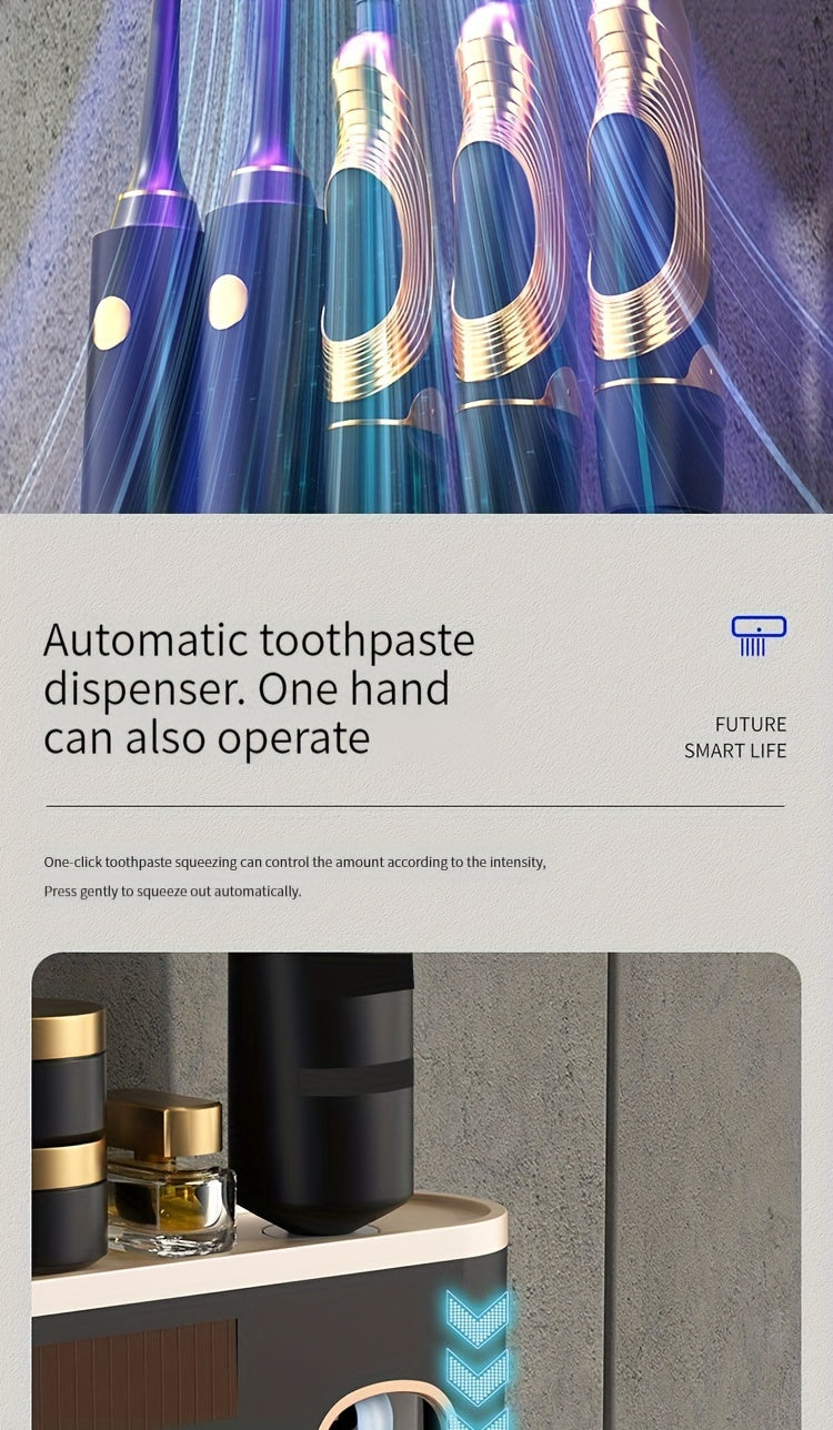 Smart UV Sanitizing Toothbrush Holder & Automatic