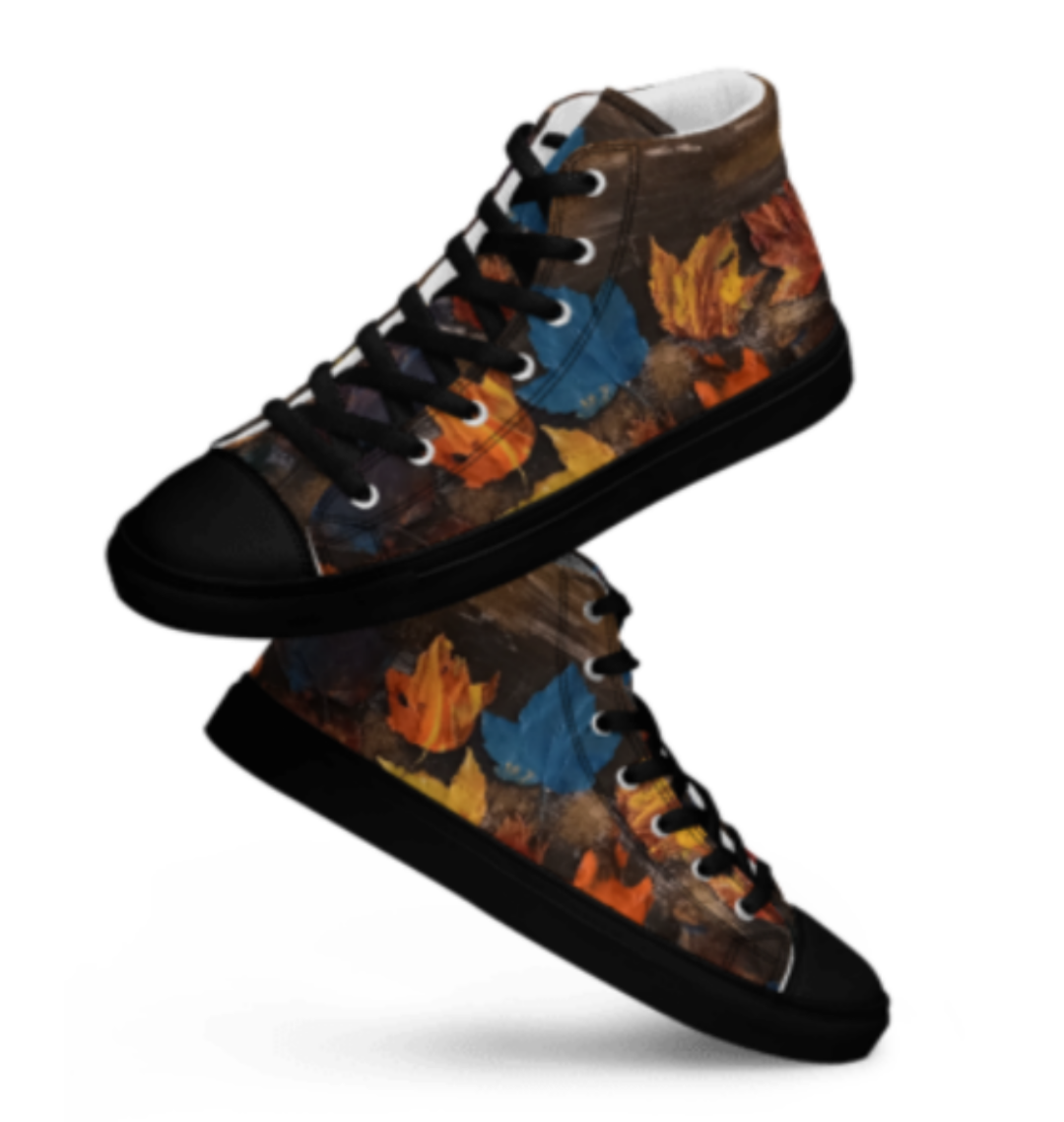 Women’s high top canvas shoes