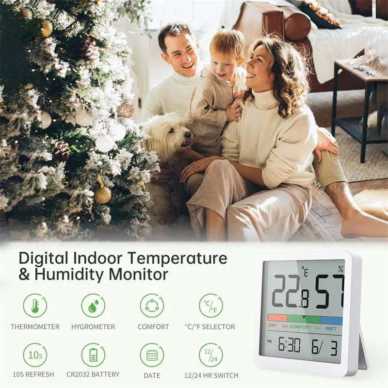 Digital Indoor Thermometer Hygrometer | Home Climate Sensor
