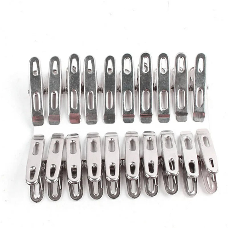 Stainless Steel Foldable Laundry Hanger - Windproof & Rust