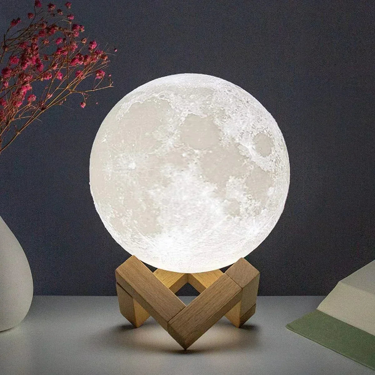 LED Night Light 8cm Moon Lamp LED Night Light 8cm Moon Lamp