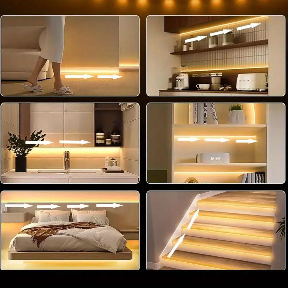USB Motion Sensor LED Strip Lights for Indoor Use