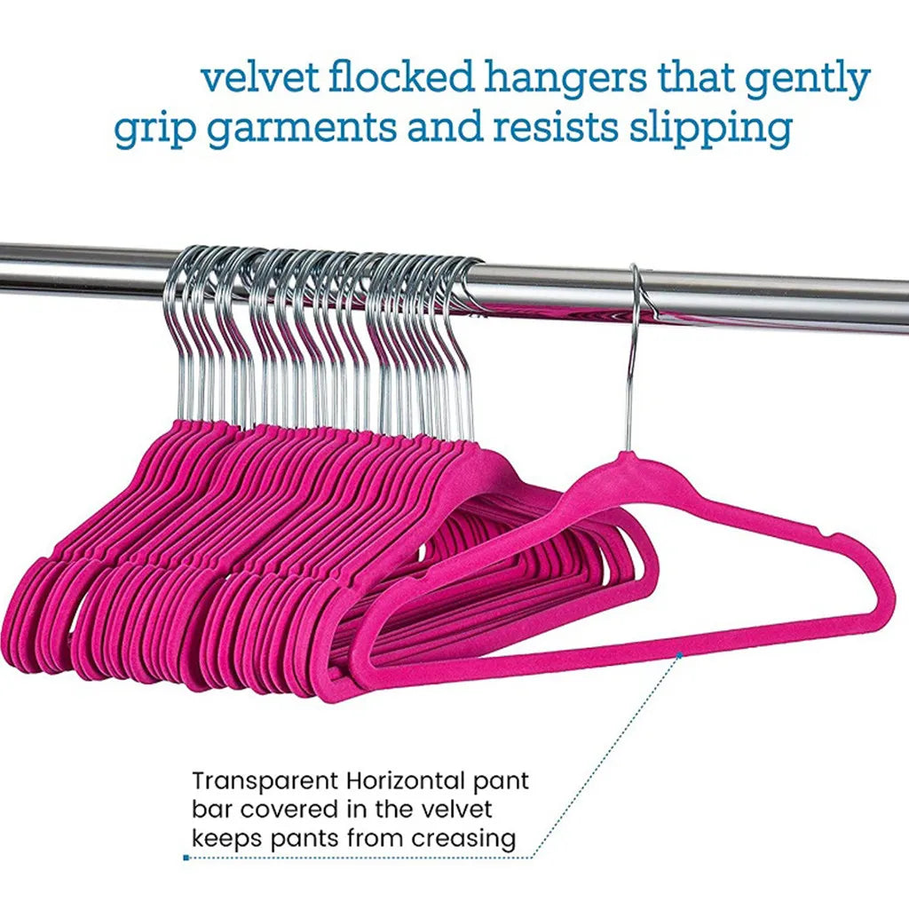 10/20/30Pcs Baby Non-Slip Velvet Hangers