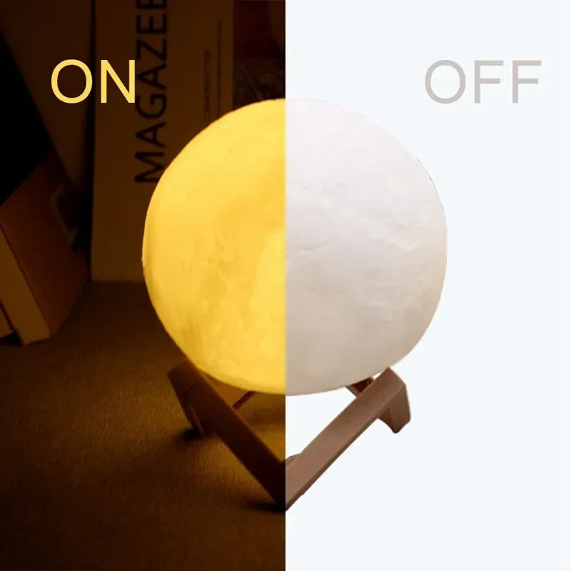 LED Night Light 8cm Moon Lamp LED Night Light 8cm Moon Lamp