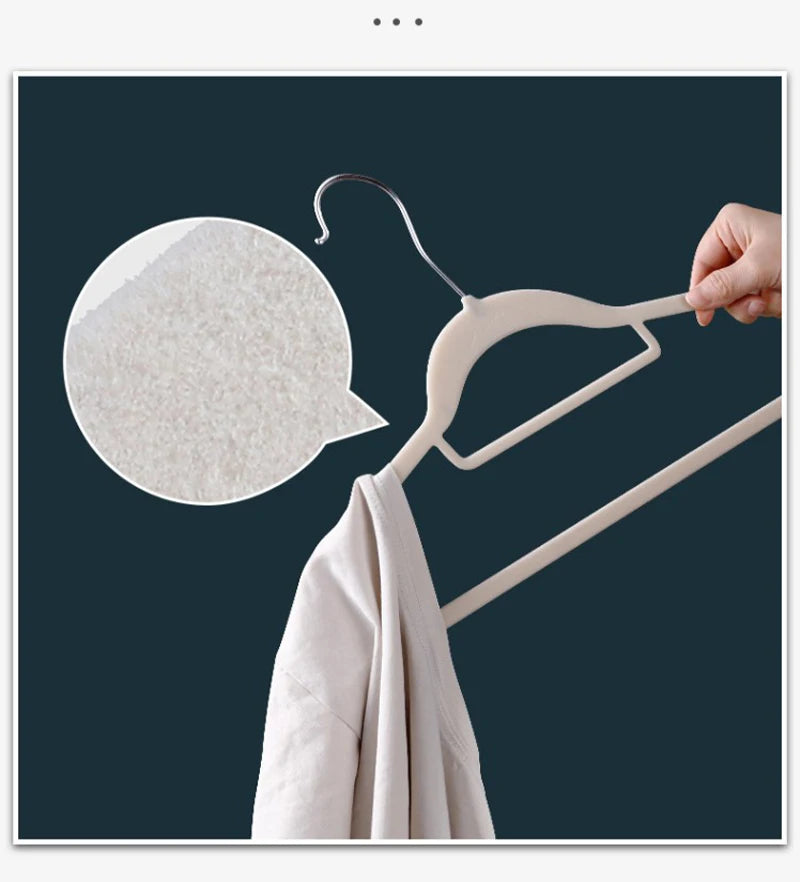 10/20pcs Velvet Hangers Non-Slip Rotin Baby Clothes Hangers