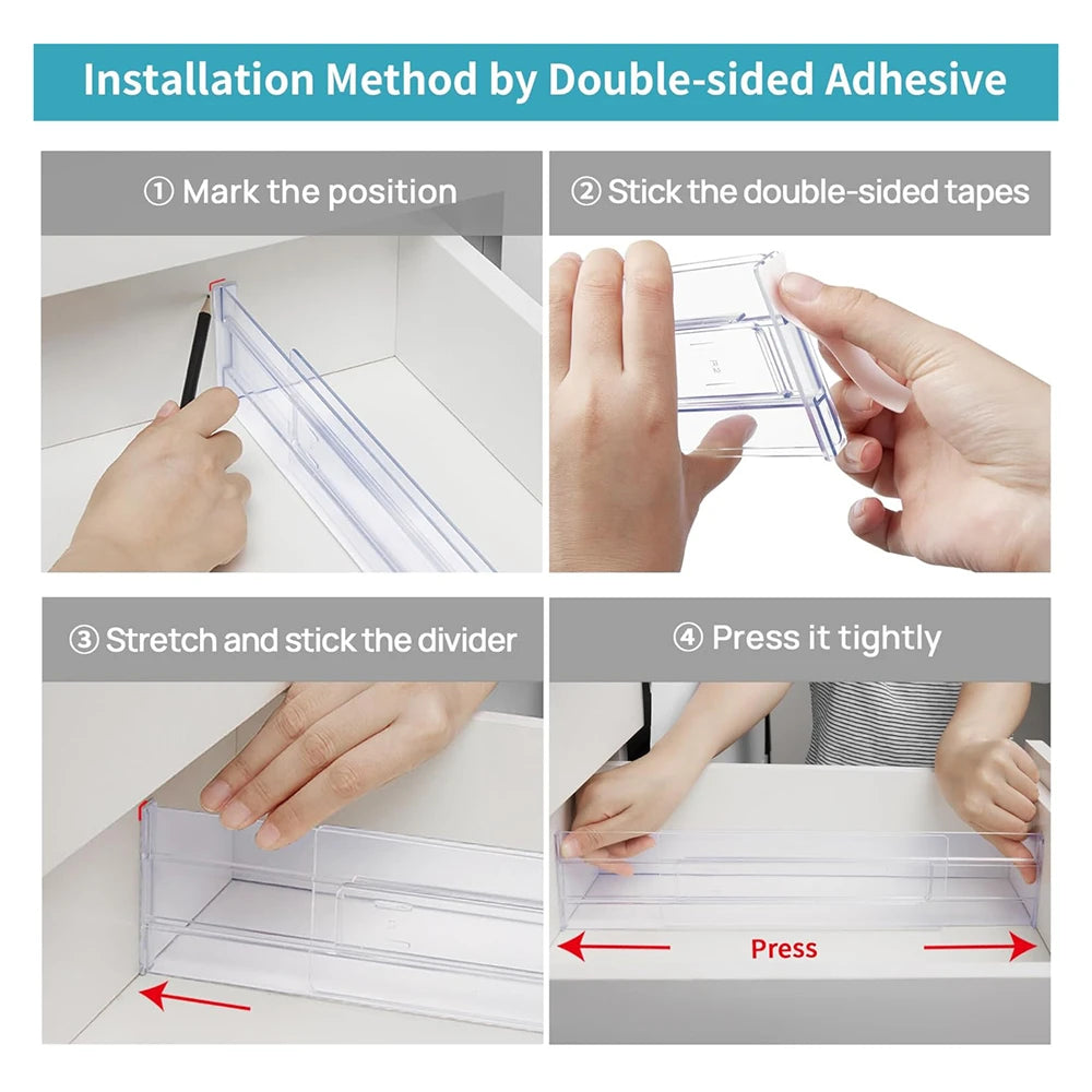 1/4/6pcs Drawer Dividers Organizers