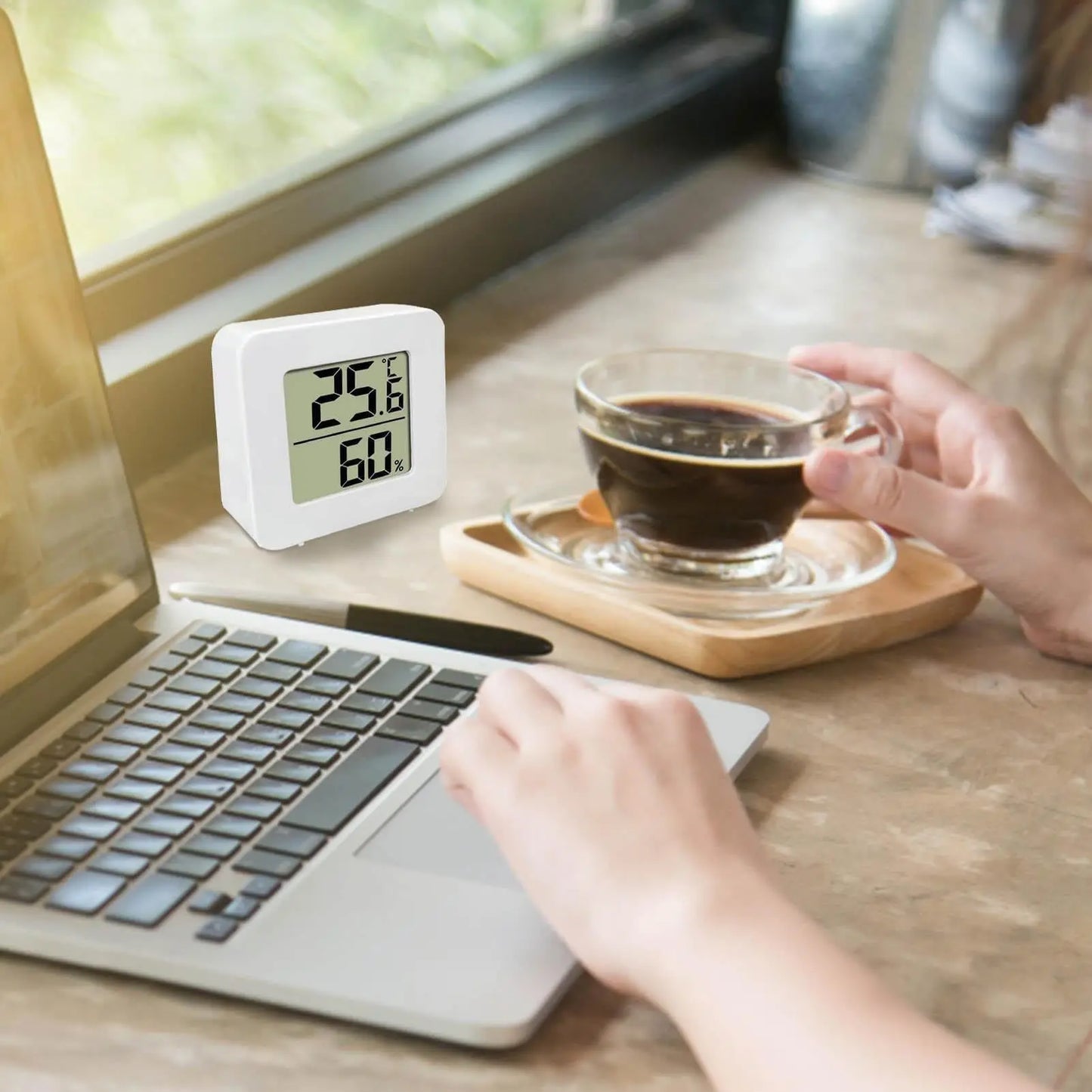 Digital Indoor Thermometer with Hygrometer