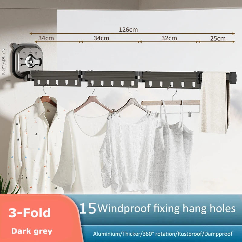 Indoor Retractable Cloth Drying Rack