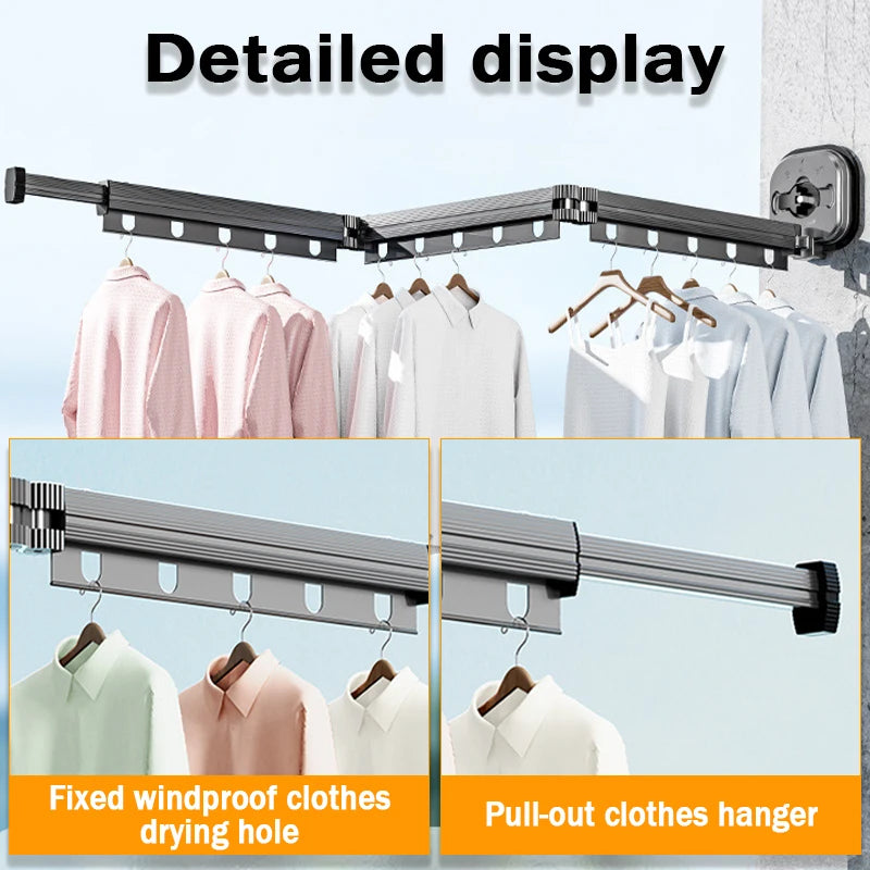 Indoor Retractable Cloth Drying Rack