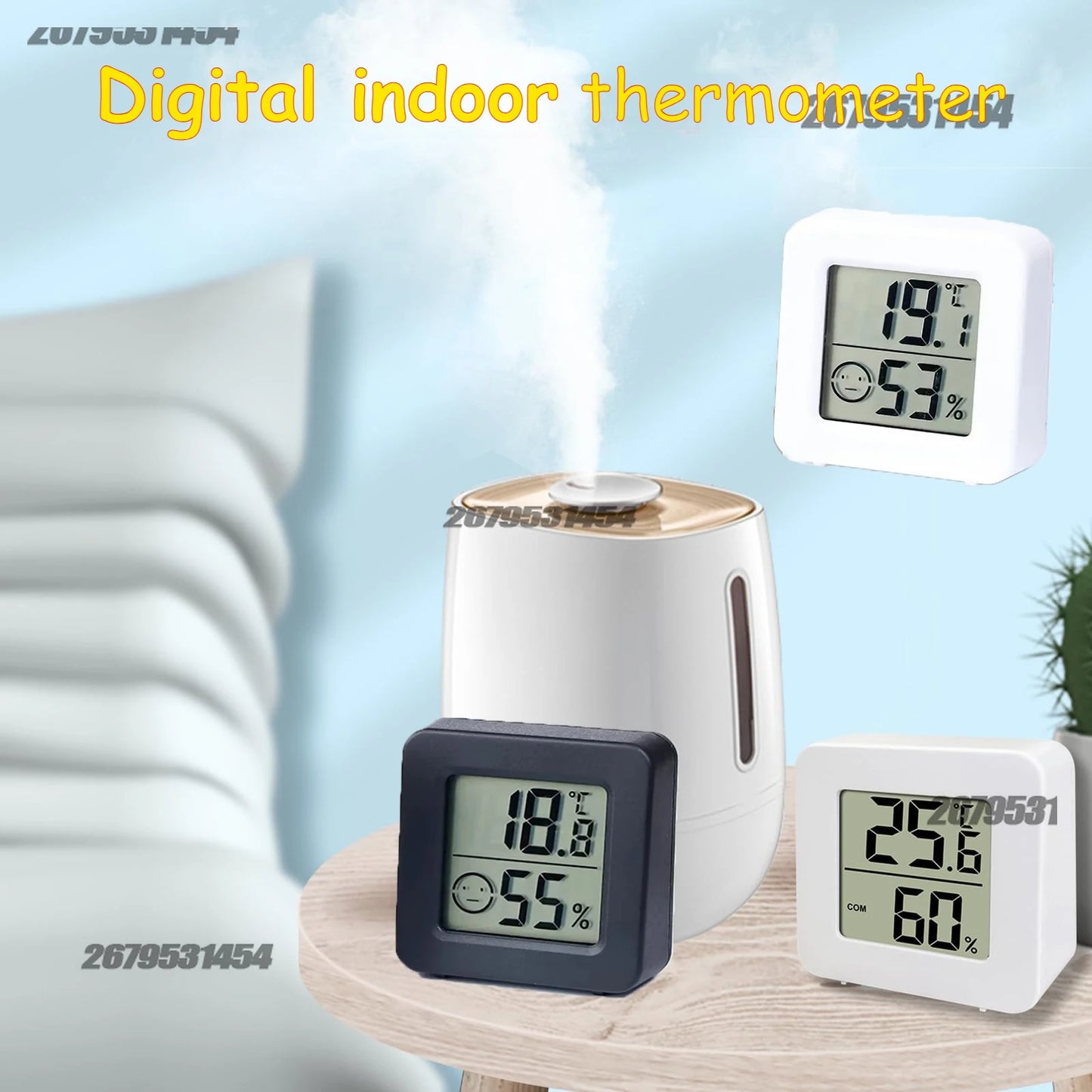 Digital Indoor Thermometer with Hygrometer