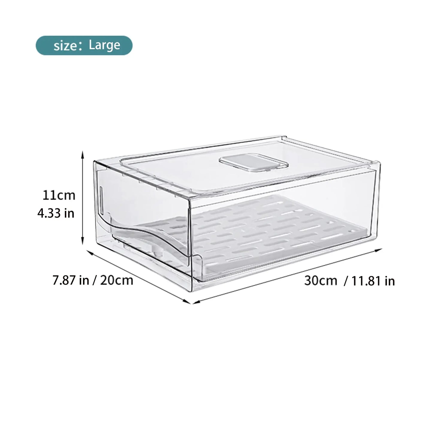 Stackable Fridge Organizer Bins for Efficient Storage
