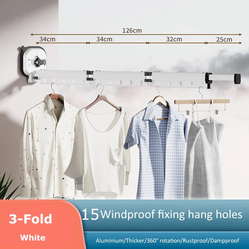 Indoor Retractable Cloth Drying Rack