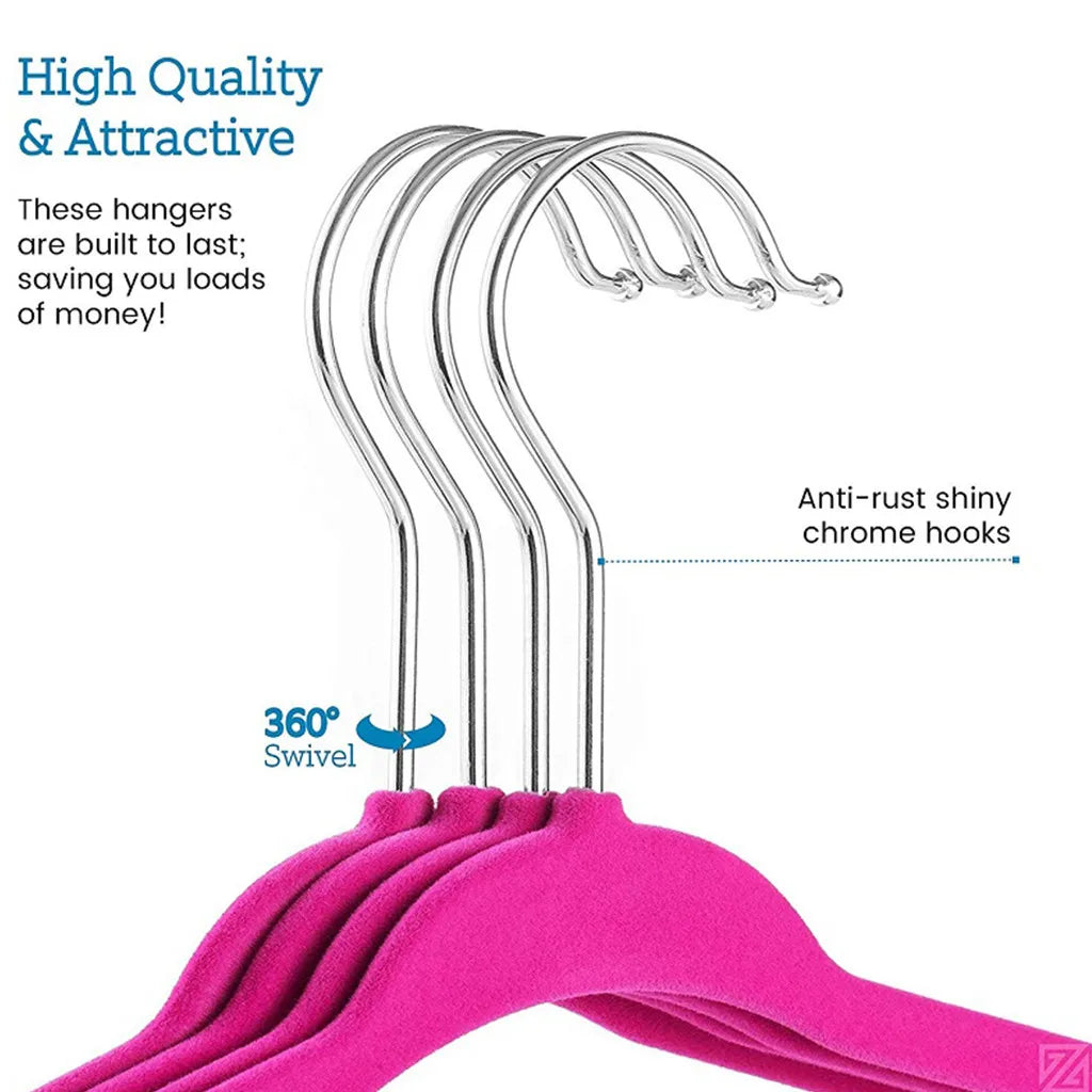 10/20/30Pcs Baby Non-Slip Velvet Hangers