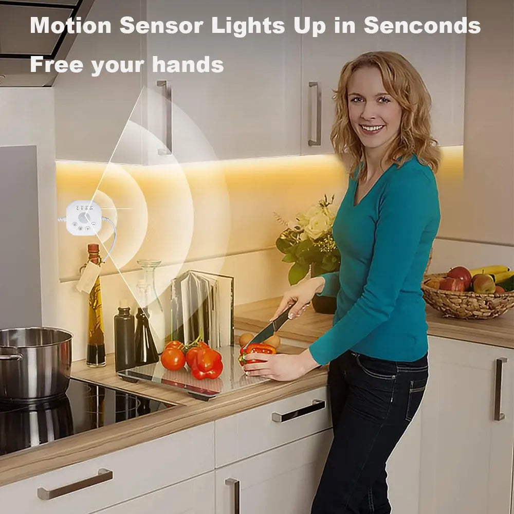 USB Motion Sensor LED Strip Lights for Indoor Use