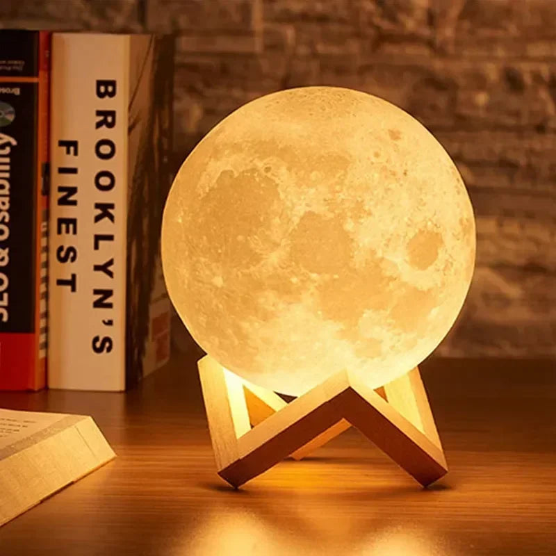 LED Night Light 8cm Moon Lamp LED Night Light 8cm Moon Lamp
