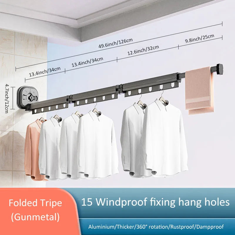 Indoor Retractable Cloth Drying Rack