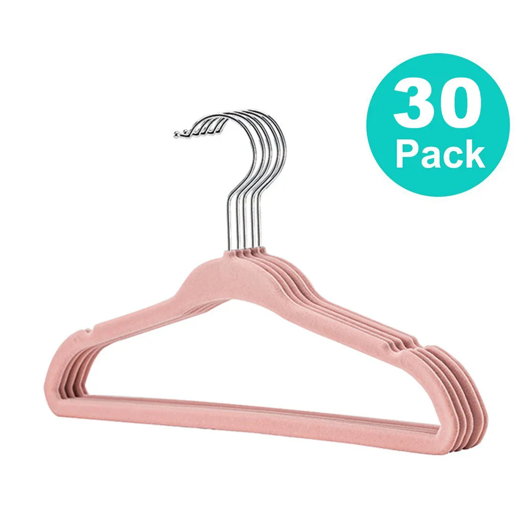 10/20/30Pcs Baby Non-Slip Velvet Hangers