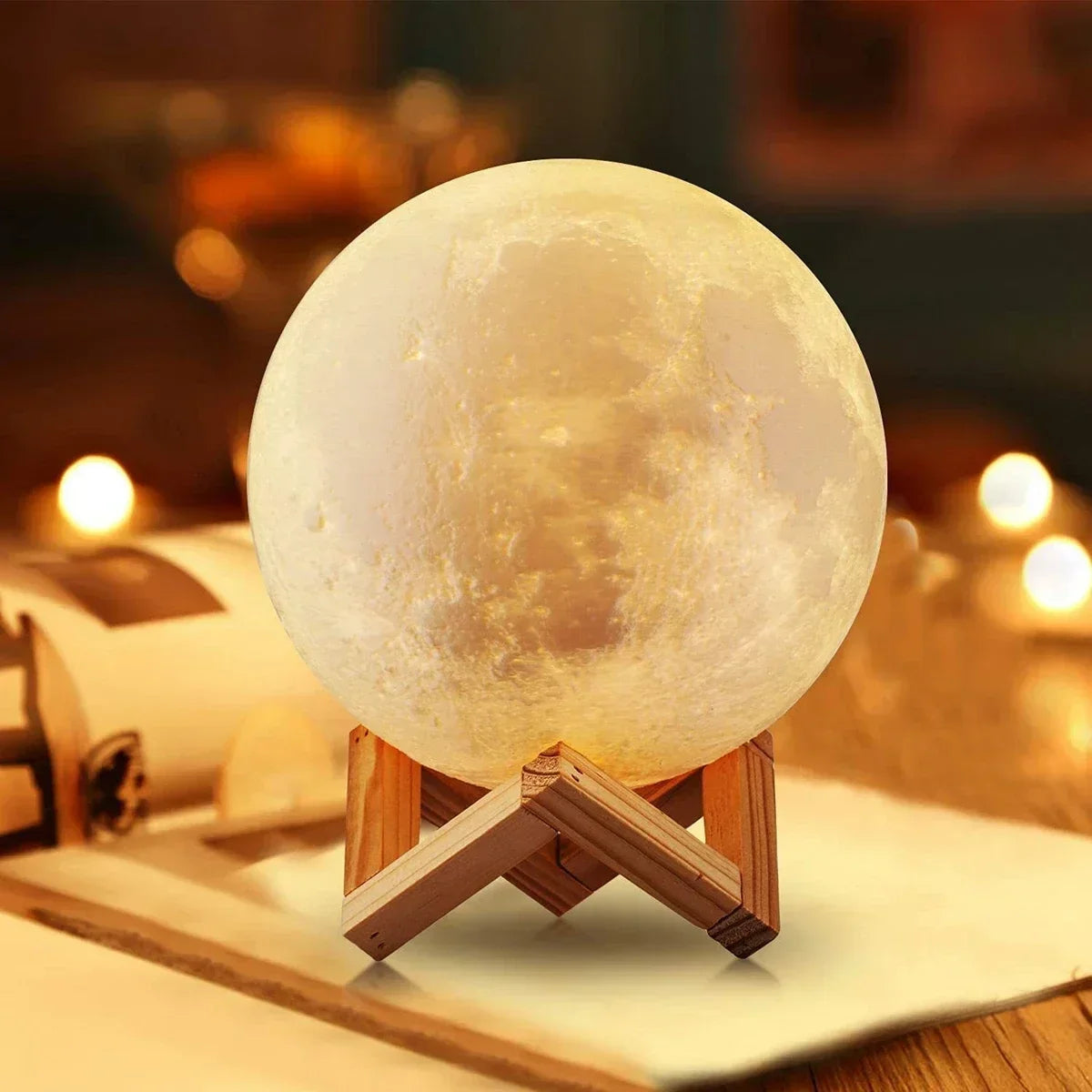 LED Night Light 8cm Moon Lamp LED Night Light 8cm Moon Lamp