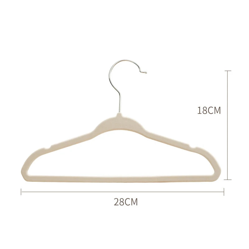 10/20pcs Velvet Hangers Non-Slip Rotin Baby Clothes Hangers