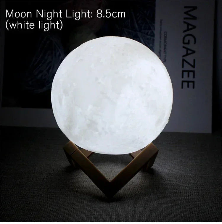 LED Night Light 8cm Moon Lamp LED Night Light 8cm Moon Lamp