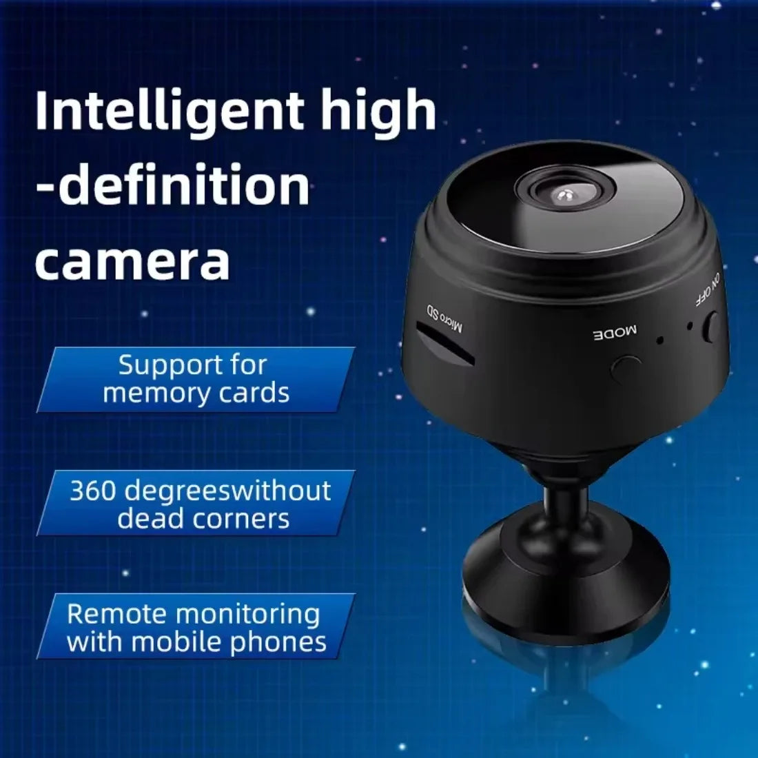 Wireless Mini Camera A9: 1080p Full HD Color Vision