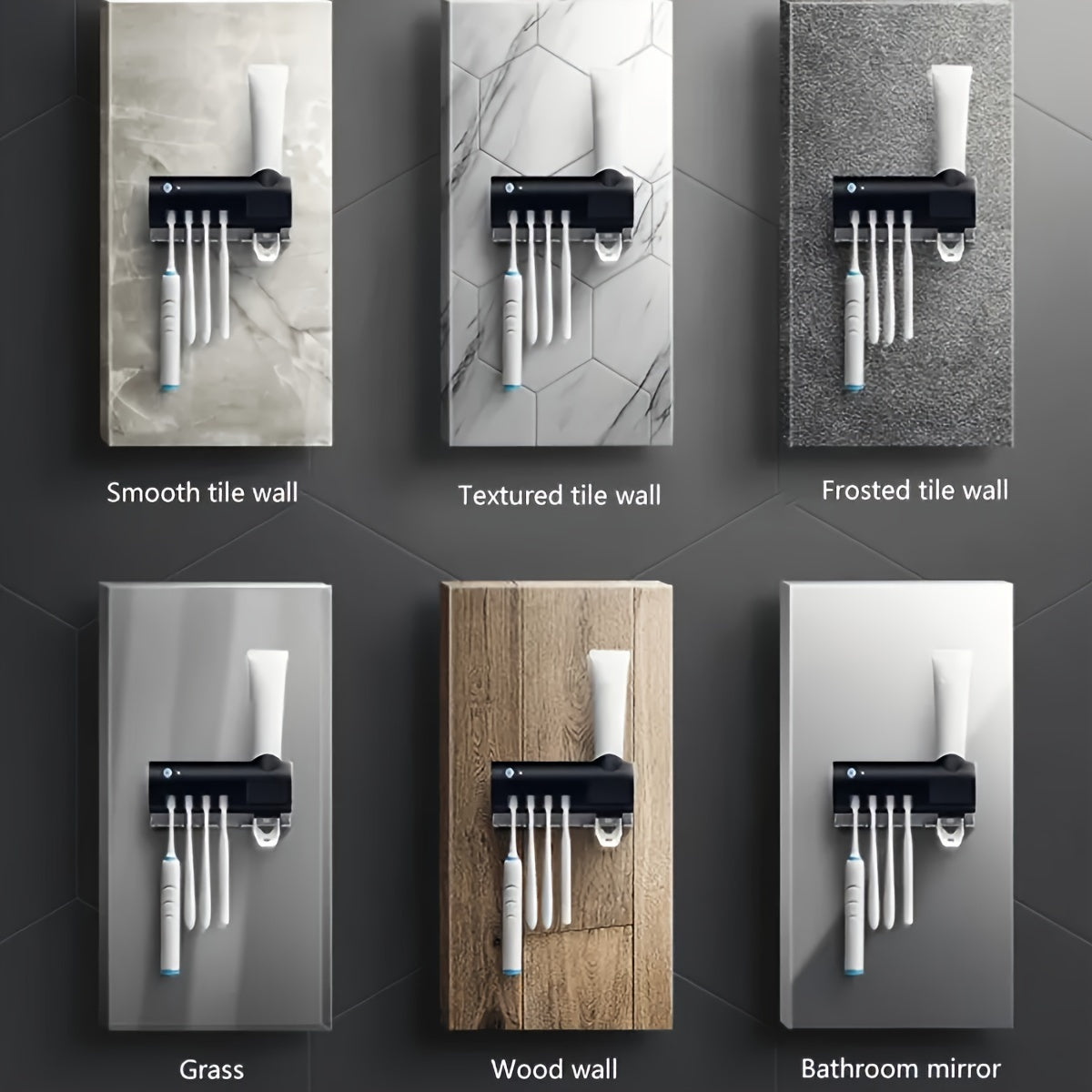 Wall Mounted Toothbrush Holder toothpaste dispenser