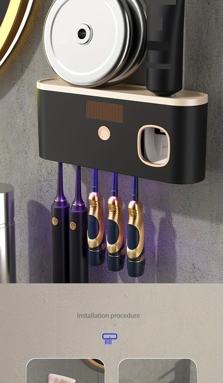 Smart UV Sanitizing Toothbrush Holder & Automatic